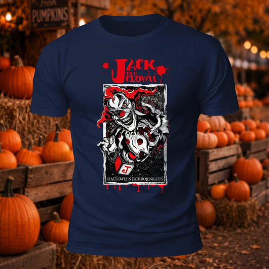 Jack The Clown Halloween Horror Nights Creepy Printed Short Sleeve T-Shirt