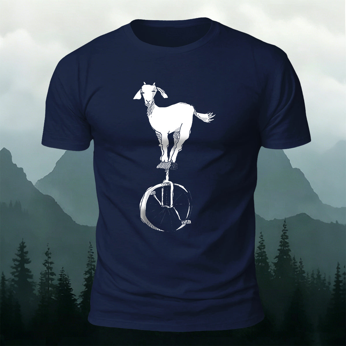 Goat Acrobatics Print Outdoor Versatile T-Shirt