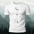 Moon Fun Pattern Casual Premium Cotton T-Shirt