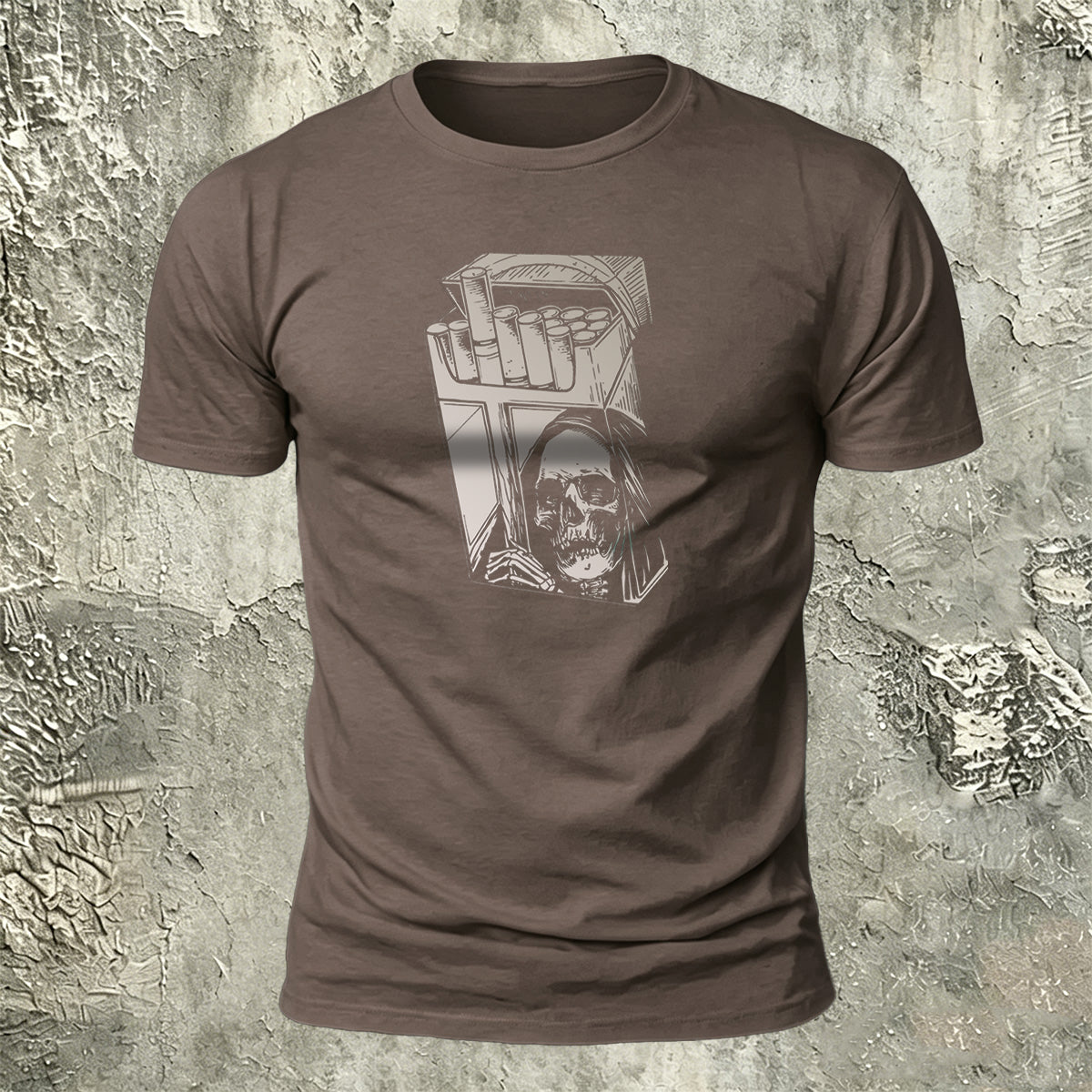 Vintage Cigarette Case Skull Street Fashion T-Shirt