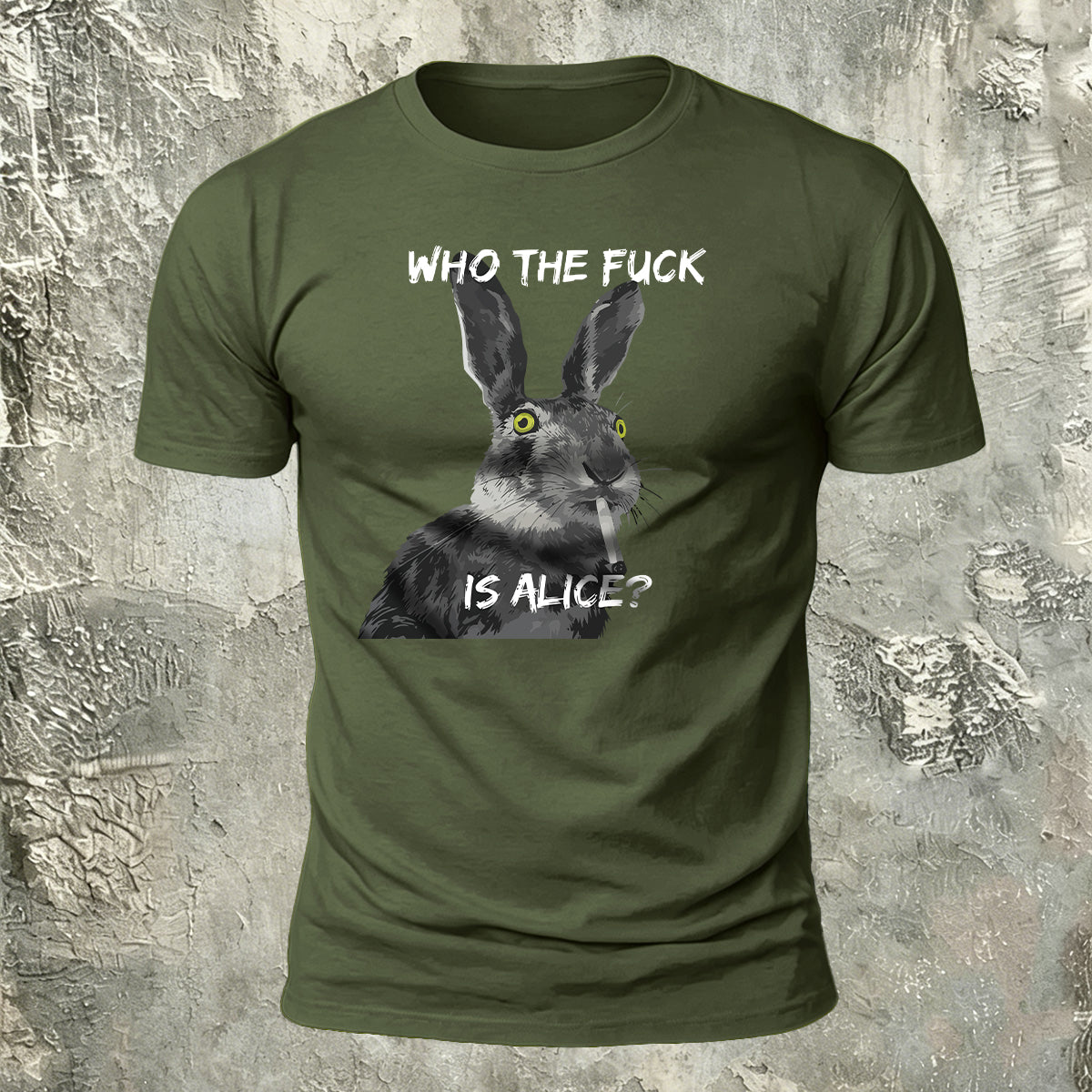 Who The Fuck Is Alice Funny Rabbit T-Shirt