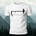 Lonely Bird Standing Scythe Casual Cotton T-Shirt