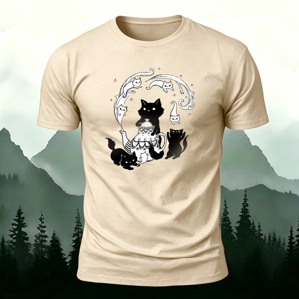 Fun Animal Pattern Simple Casual Premium Cotton Tee