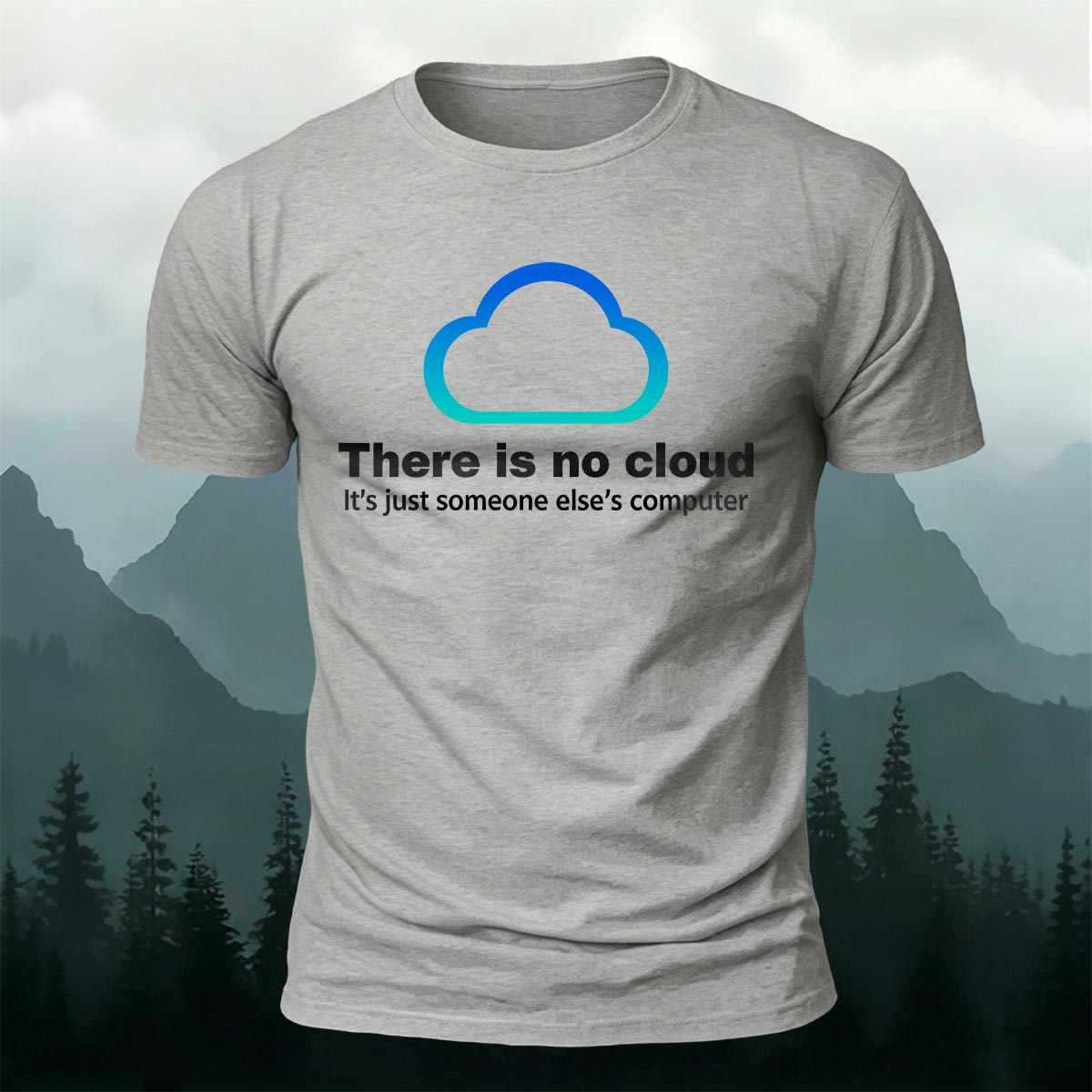 Fun Cloud Simple Creative 100% Cotton Casual T-Shirt