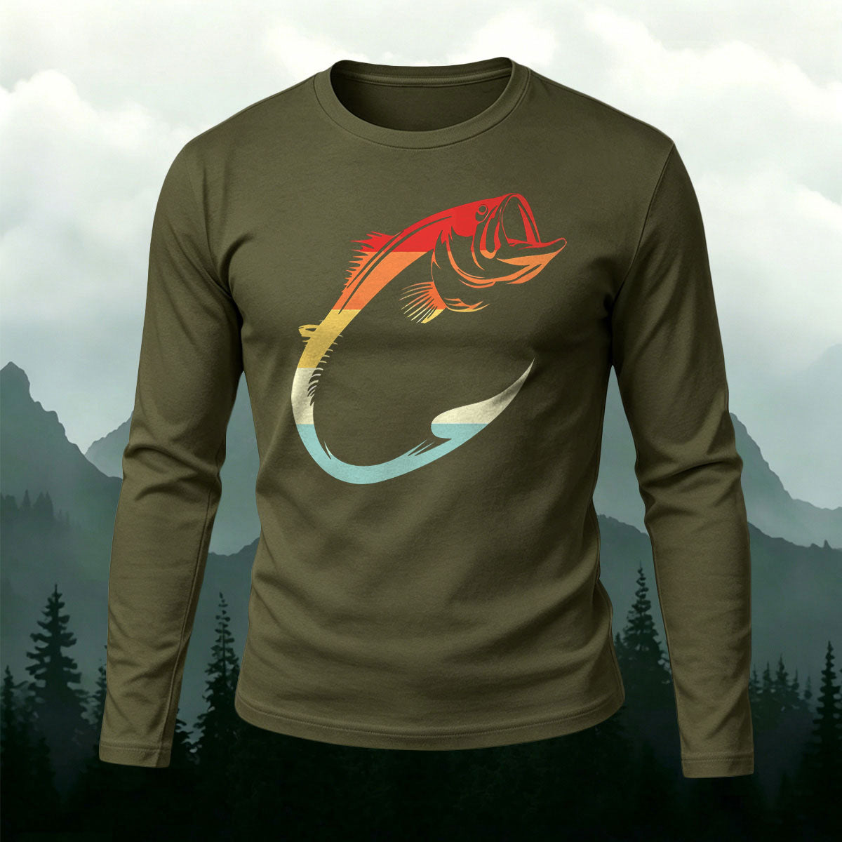 Simple Fishing Outdoor Breathable Long-Sleeve T-Shirt