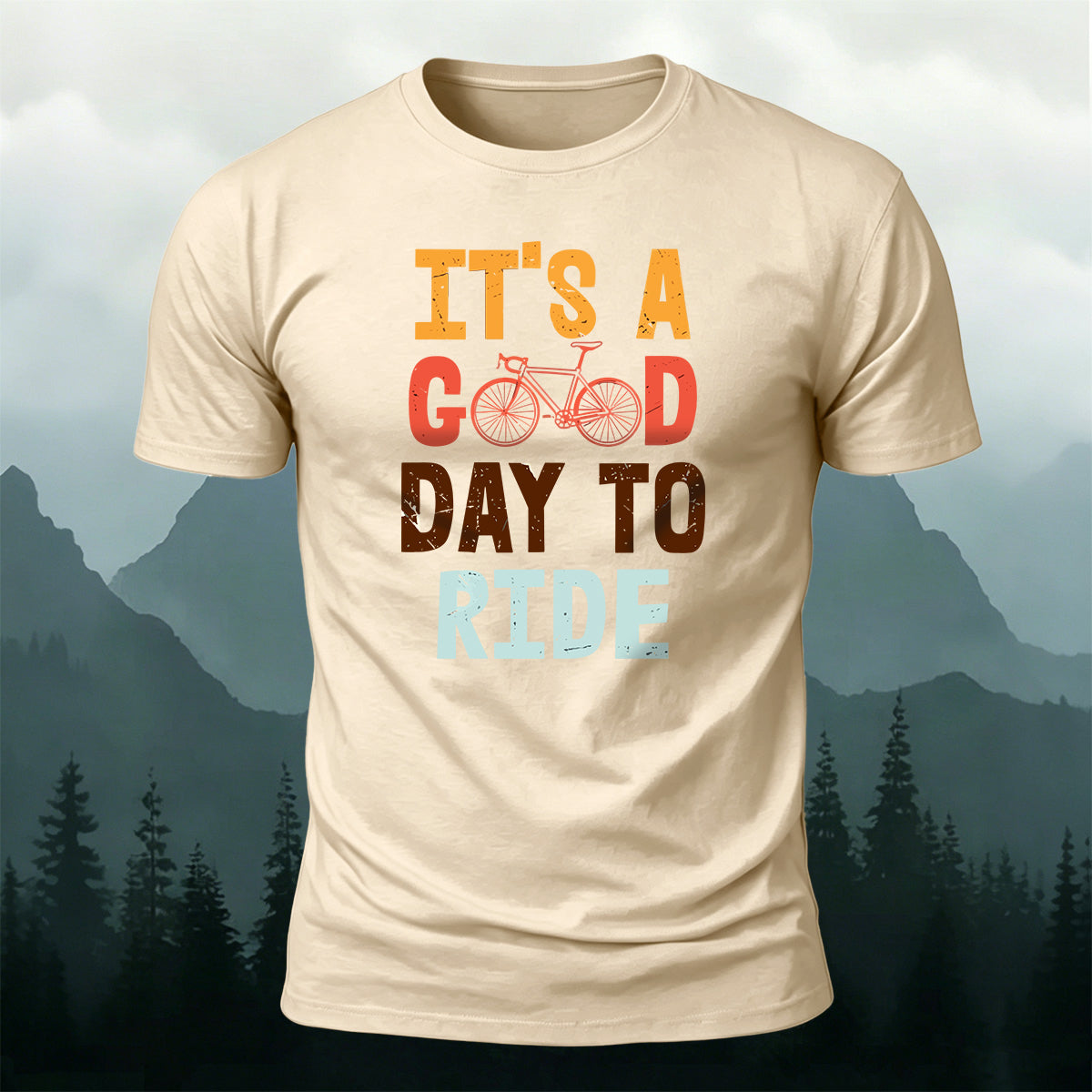 It is a Cool Day to Ride Outdoor Casual Cotton Tee