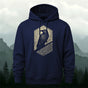 Cotton Blend Bird Totem Print Casual Versatile Hooded Sweatshirt