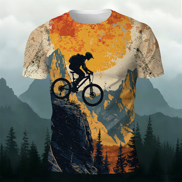 Mountain Biking Adventure Outdoor Casual T-Shirt