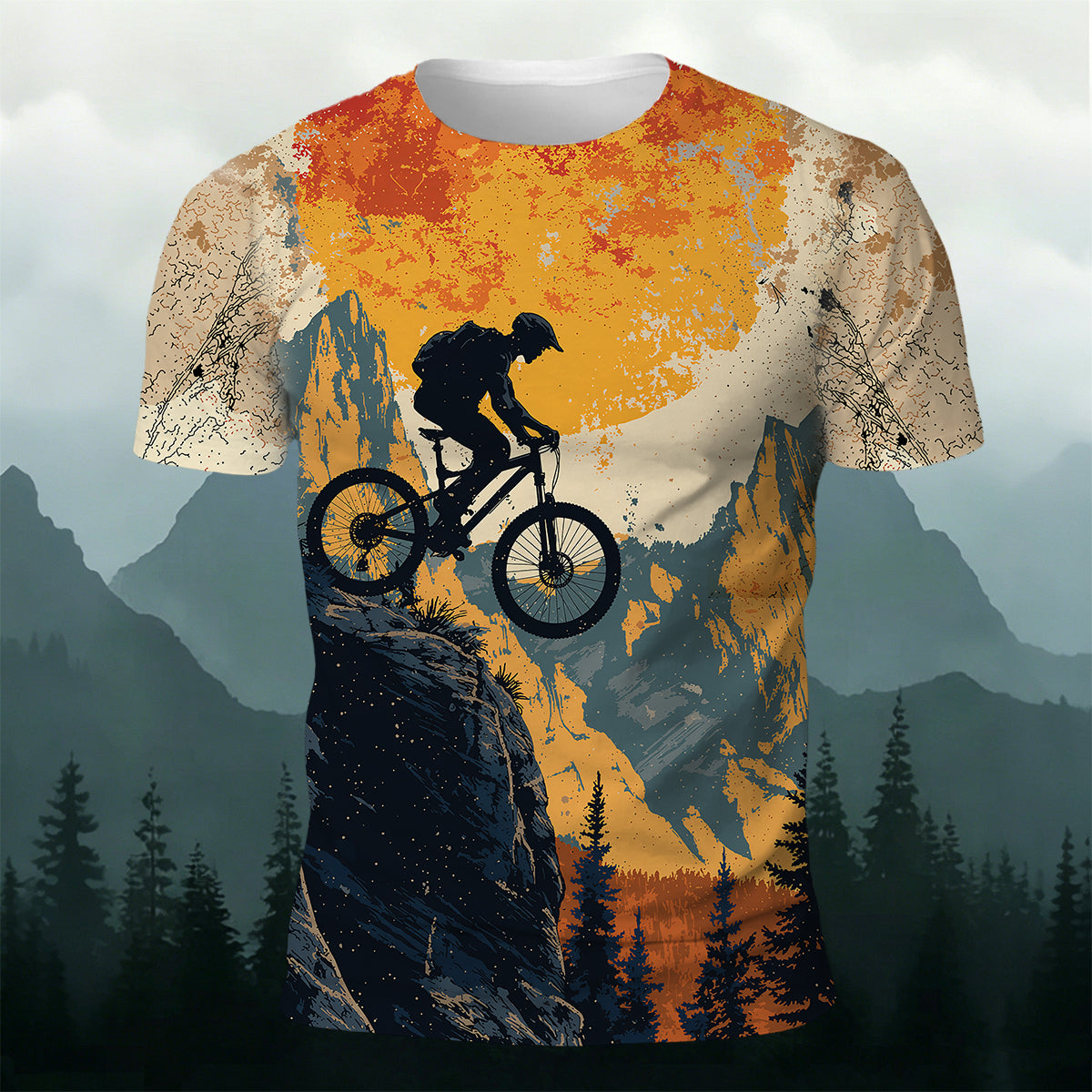 Mountain Biking Adventure Outdoor Casual T-Shirt