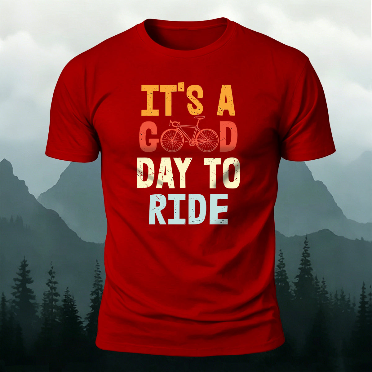 It is a Cool Day to Ride Outdoor Casual Cotton Tee