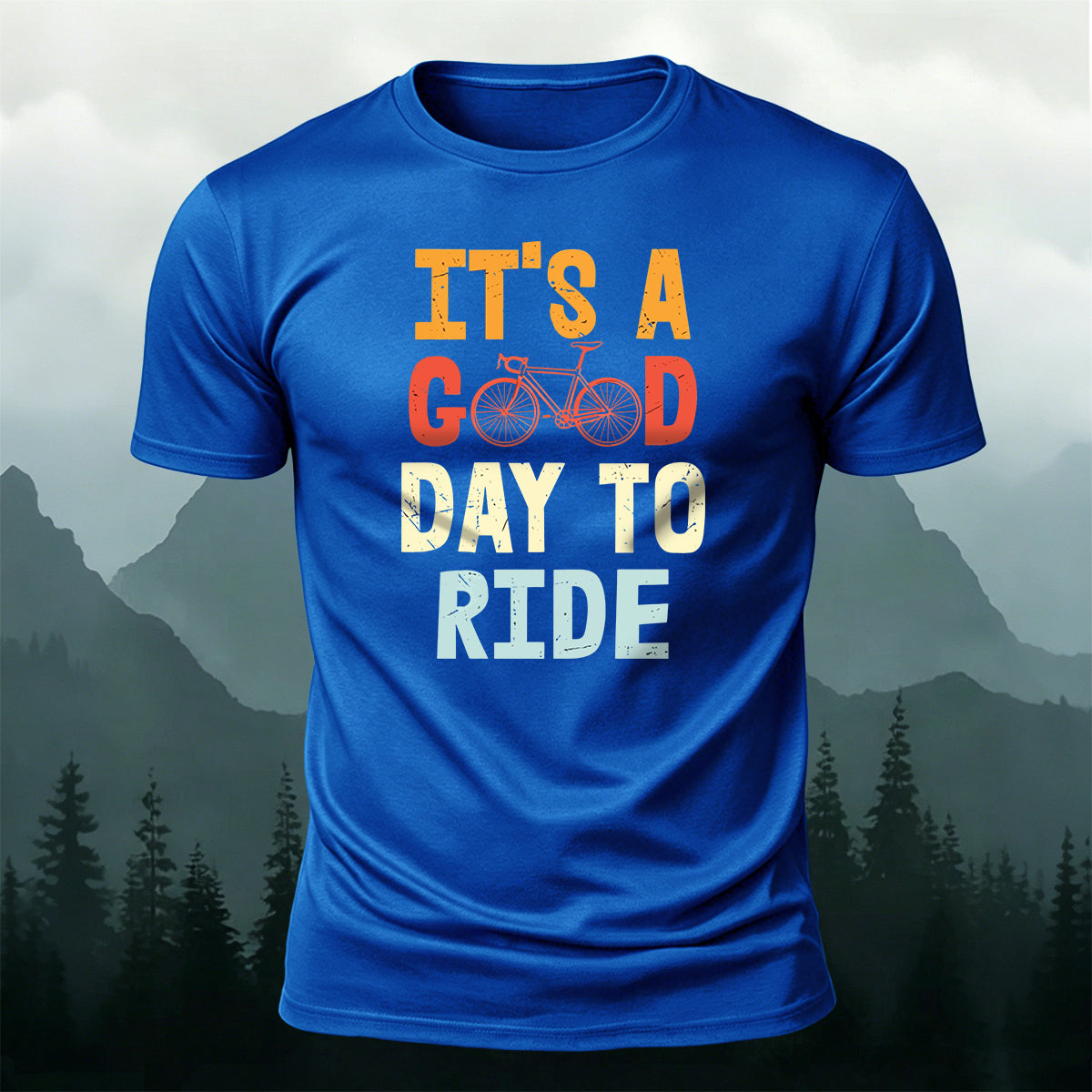 It is a Cool Day to Ride Outdoor Casual Cotton Tee