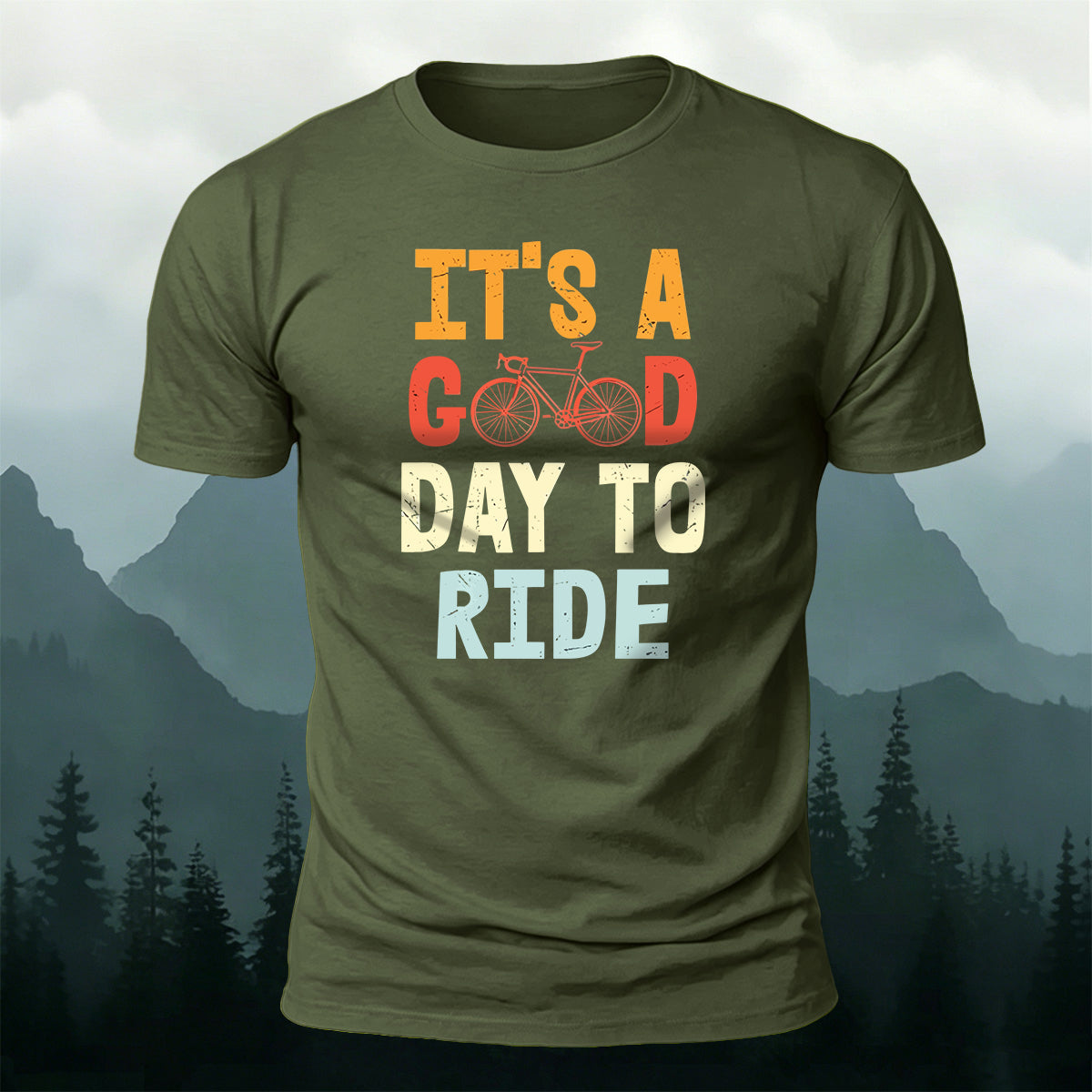 It is a Cool Day to Ride Outdoor Casual Cotton Tee