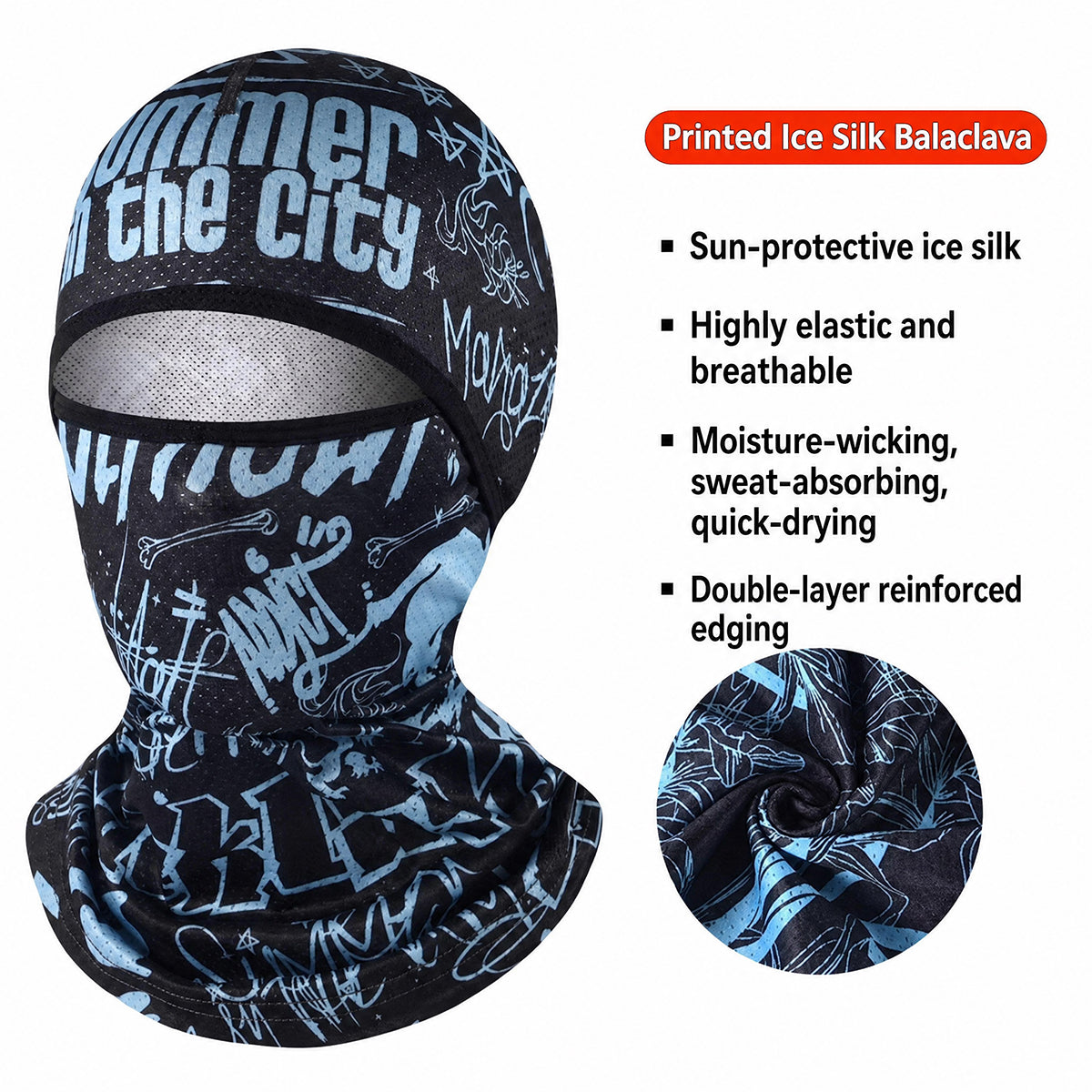 Sun-Protective Cycling Ice-Silk Summer Outdoor Face Mask