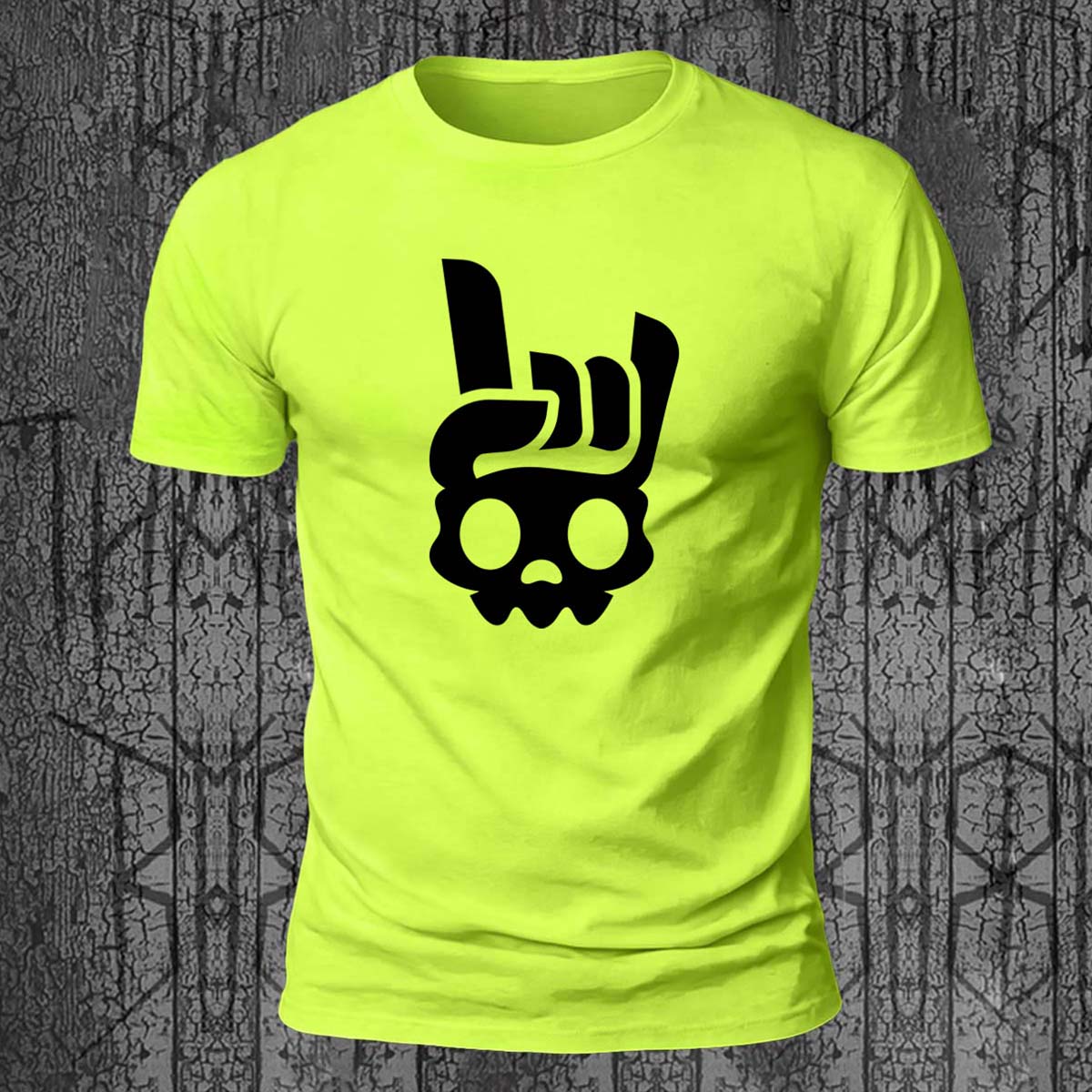 Quirky Gesture Print Casual Skin-Friendly T-Shirt