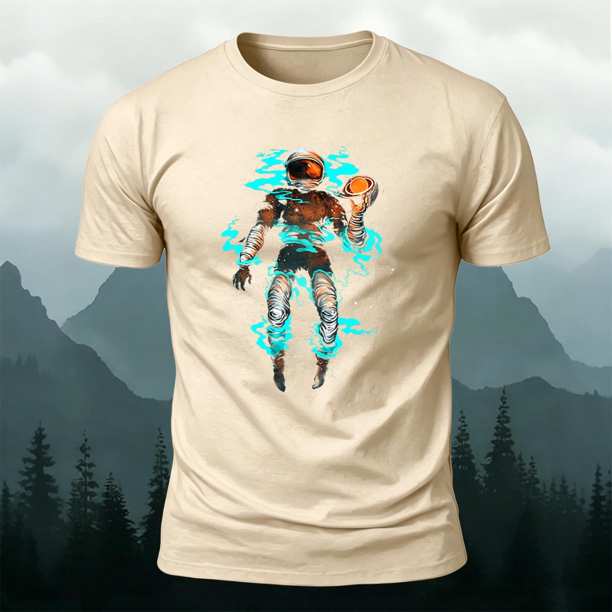 Astronaut Graphic Fashion Premium Cotton T-Shirt