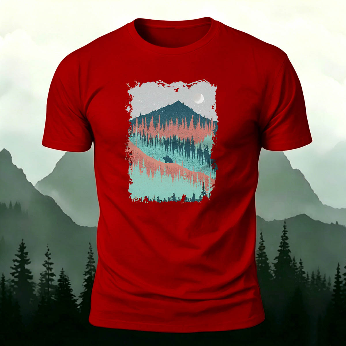Mountain Outdoor Breathable Crew Neck T-Shirt