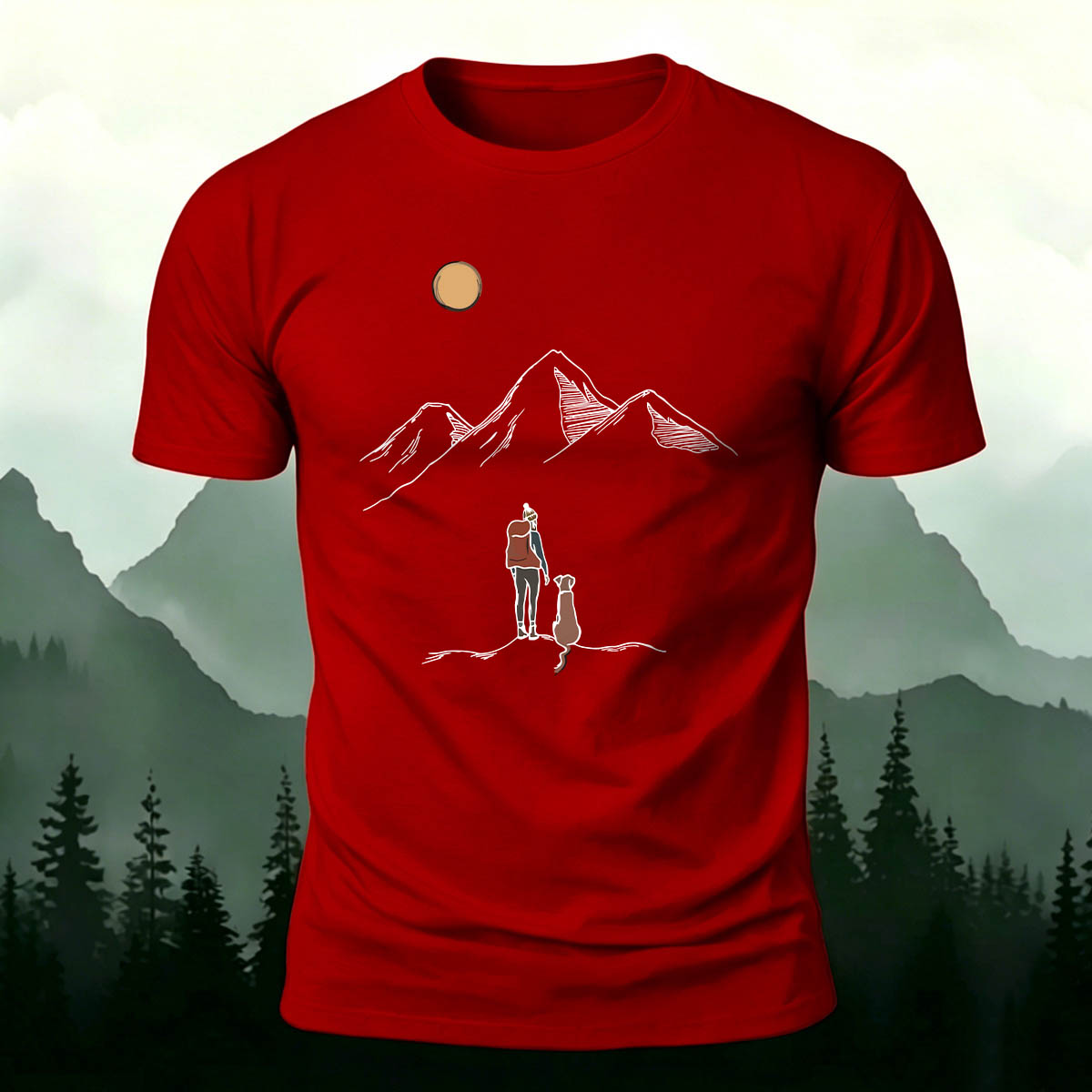 Hiking and Adventure Outdoor Cotton T-Shirt