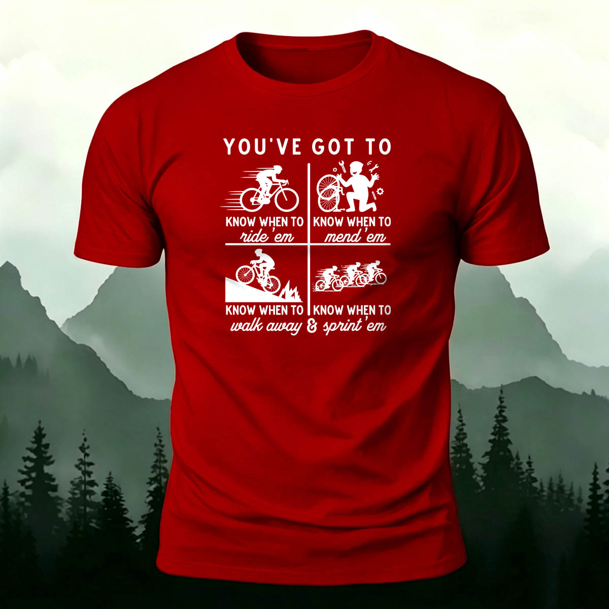 100% Cotton Riding Graphic Casual Daily Tee