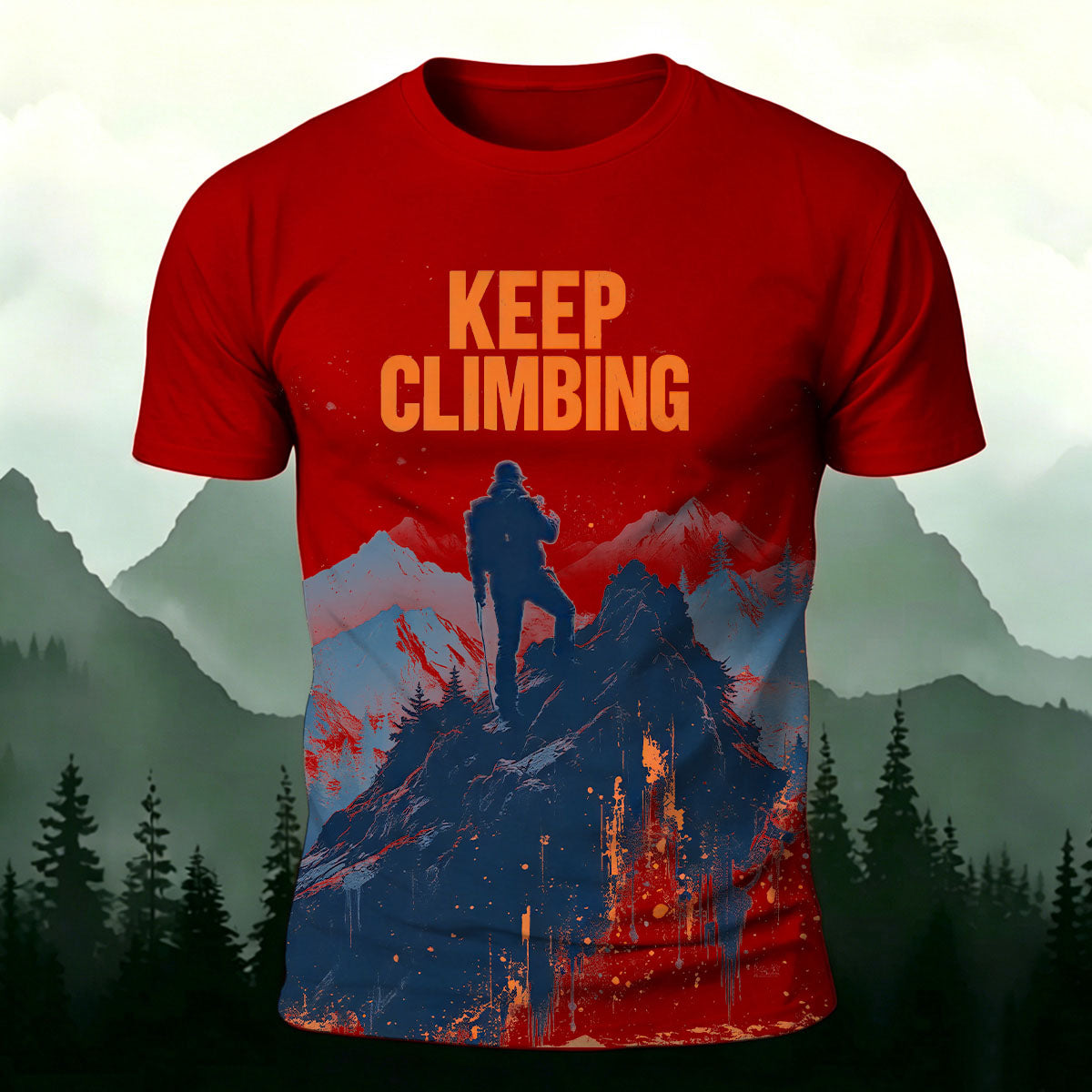 Keep Climbing Comfortable Cotton T-Shirt