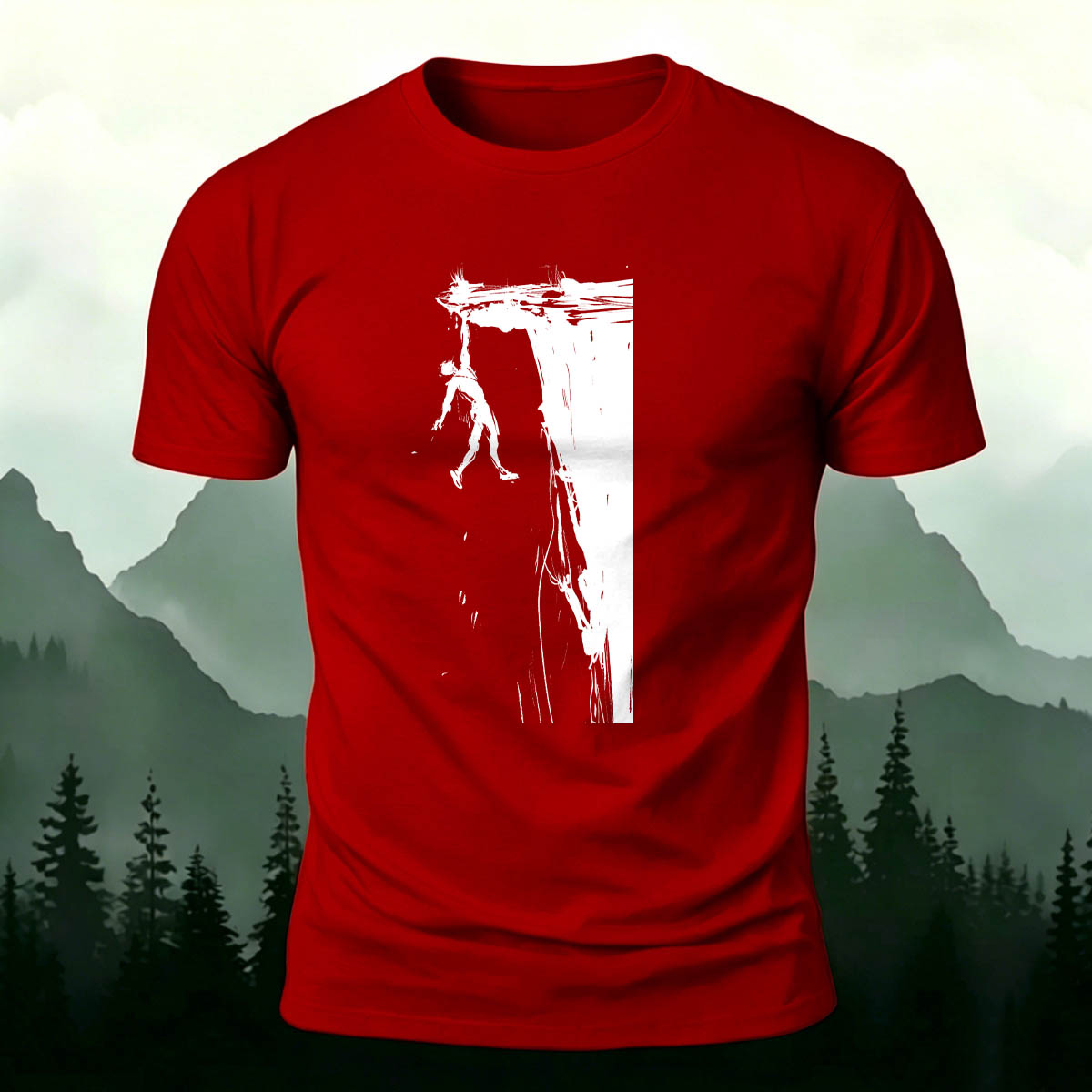 Rock Climbing Adventure Casual Outdoor Cotton T-Shirt