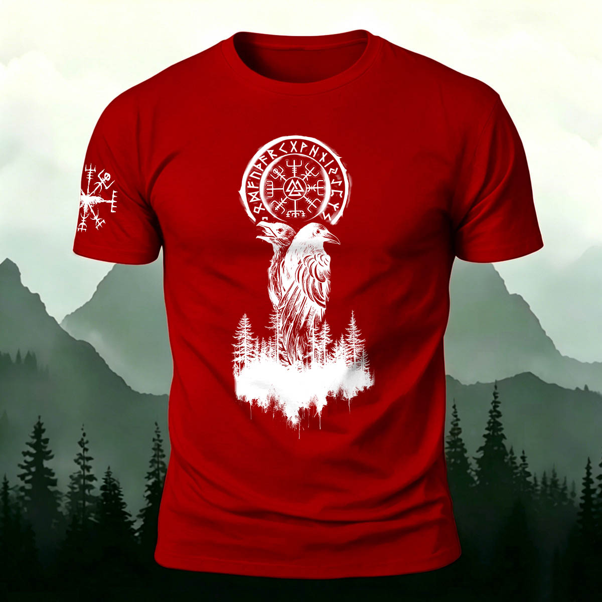 Tribal Eagle Totem Casual Cotton T-Shirt