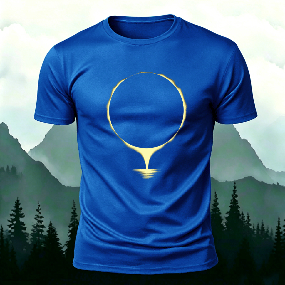Round Ring Natural Outdoor Premium Cotton Tee
