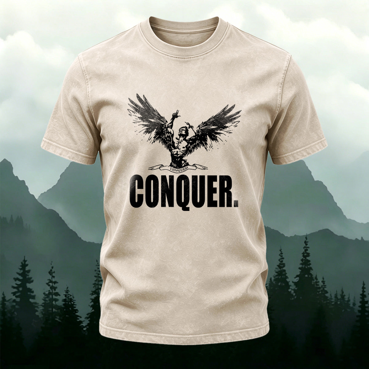 Minimalist Style Trendy Washed Cotton Casual T-Shirt