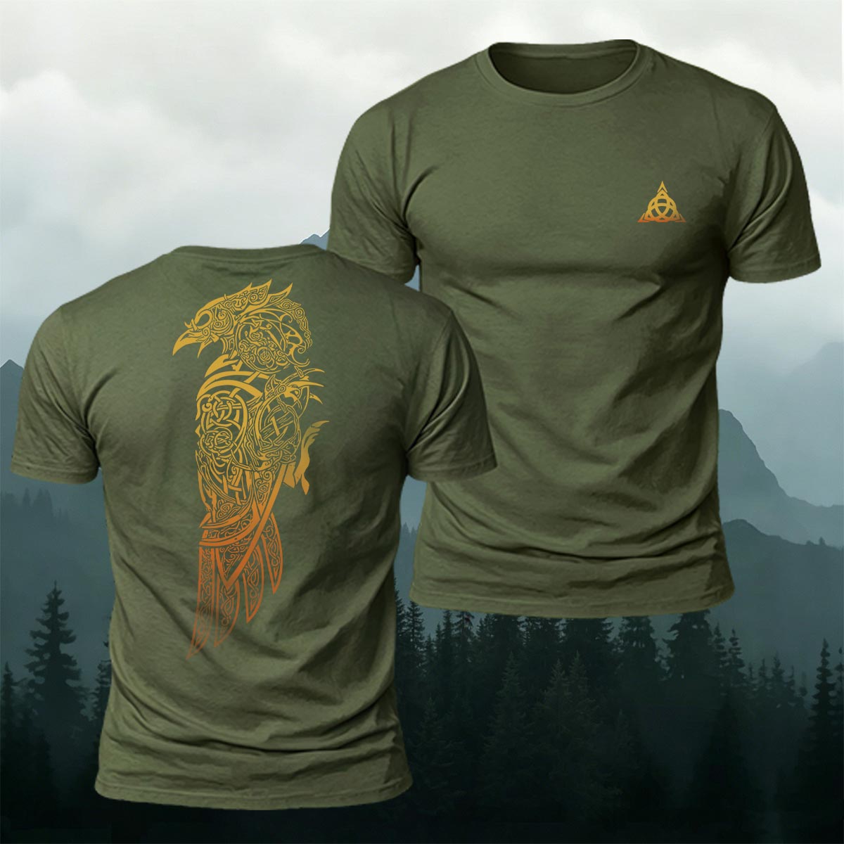 Nordic Mythology Art Graphic Street Style Breathable Tee