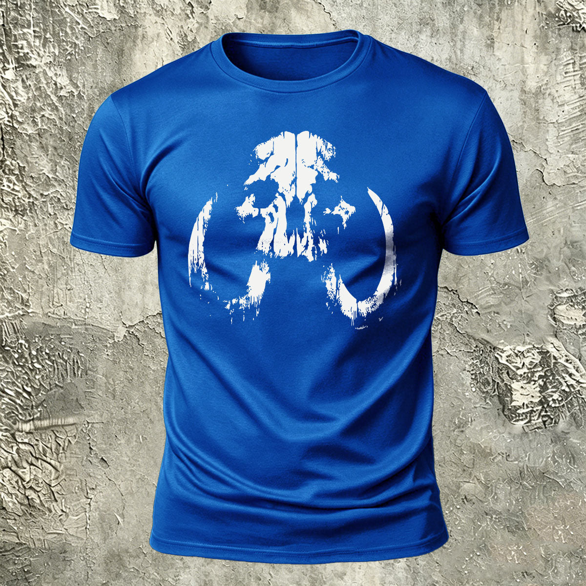 Lung Silhouette Print Cotton Crew-Neck T-Shirt