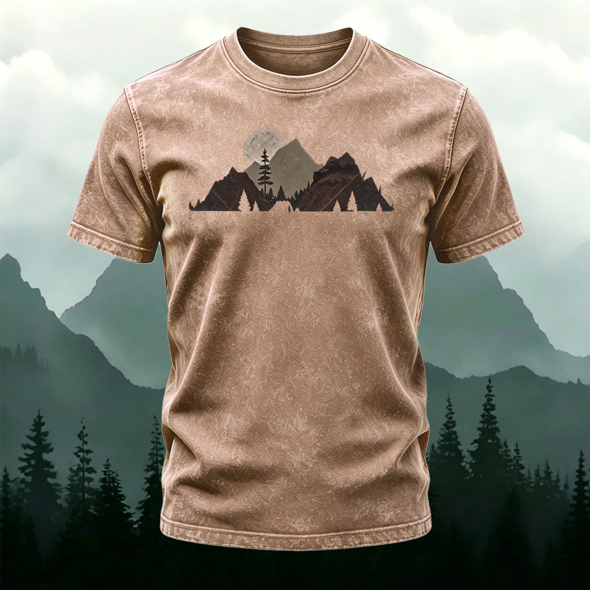 Mountain Natural Outdoor Washed Cotton Tee