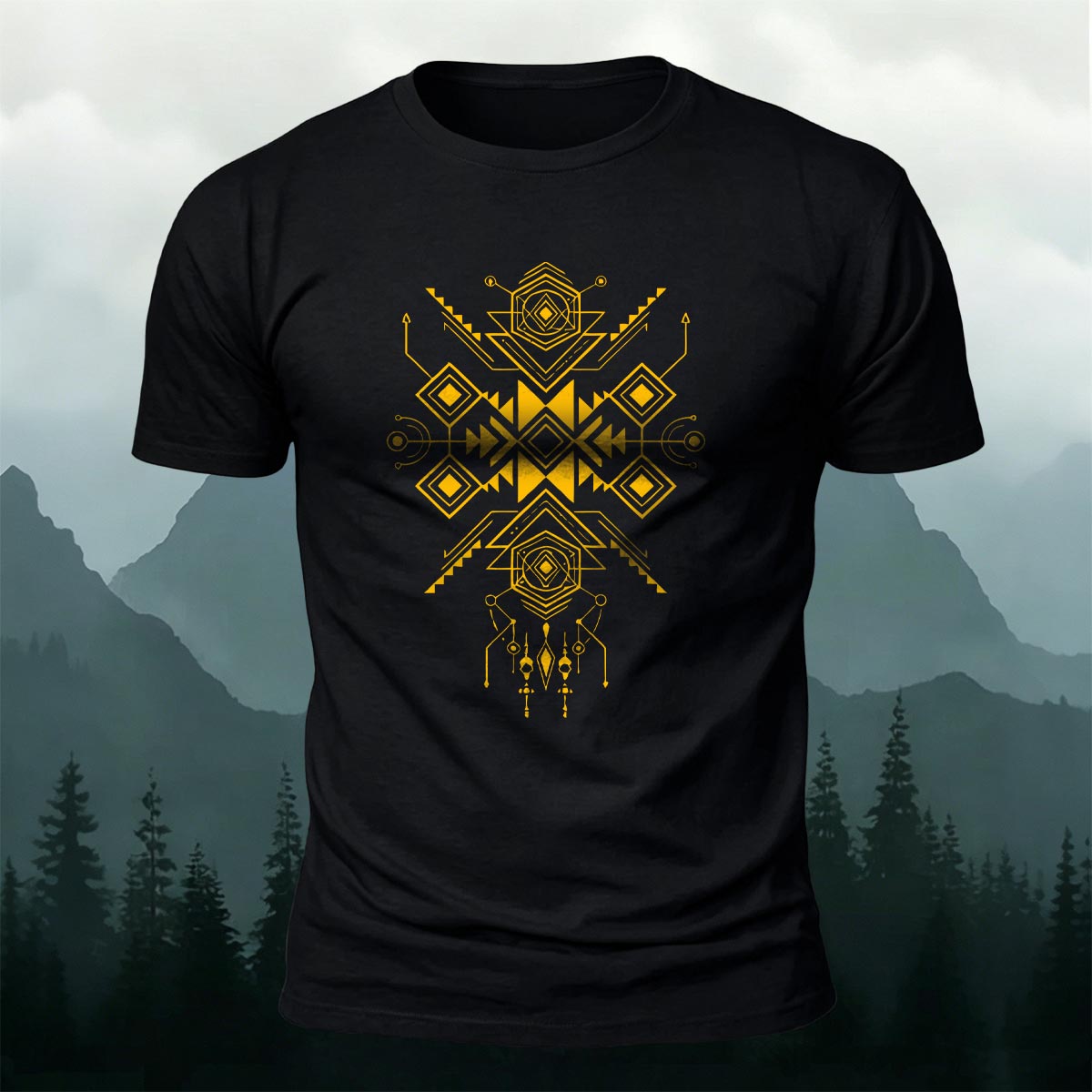 Artistic Graphic Minimalist Premium Cotton T-shirt