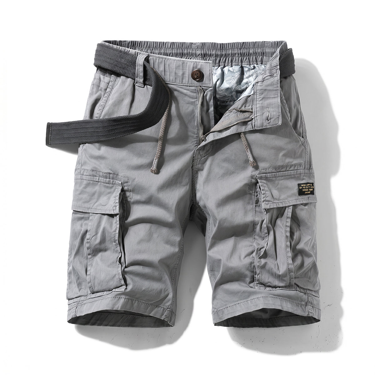 Multi-pocket Button-down Loose-fit Heavyweight 100% Cotton Shorts