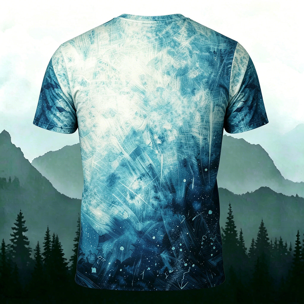 Deep Sea Sardine Print Casual Round-Neck T-Shirt