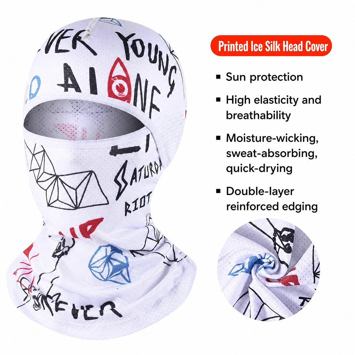 Sun-Protective Cycling Ice-Silk Summer Outdoor Face Mask