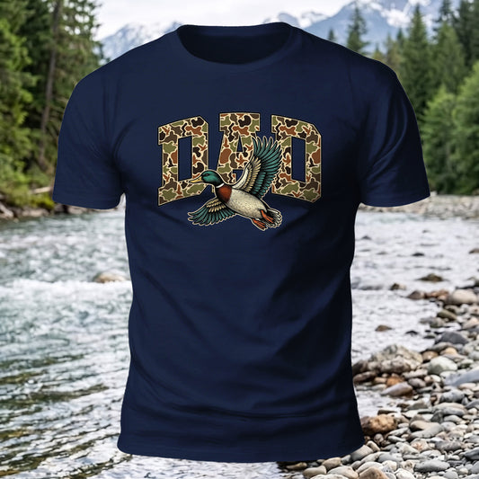 Premium Cotton Camo Dad Printed T-Shirt