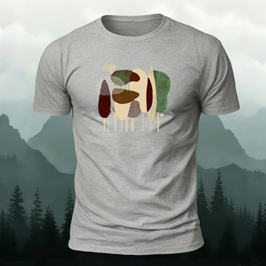 Cartoon Forest Simple Fashion Premium Cotton T-Shirt