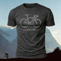 Bicycle Print Pattern Combed Cotton Comfort T-shirt