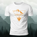 Explore More Letter Outdoor Skin-friendly T-shirts