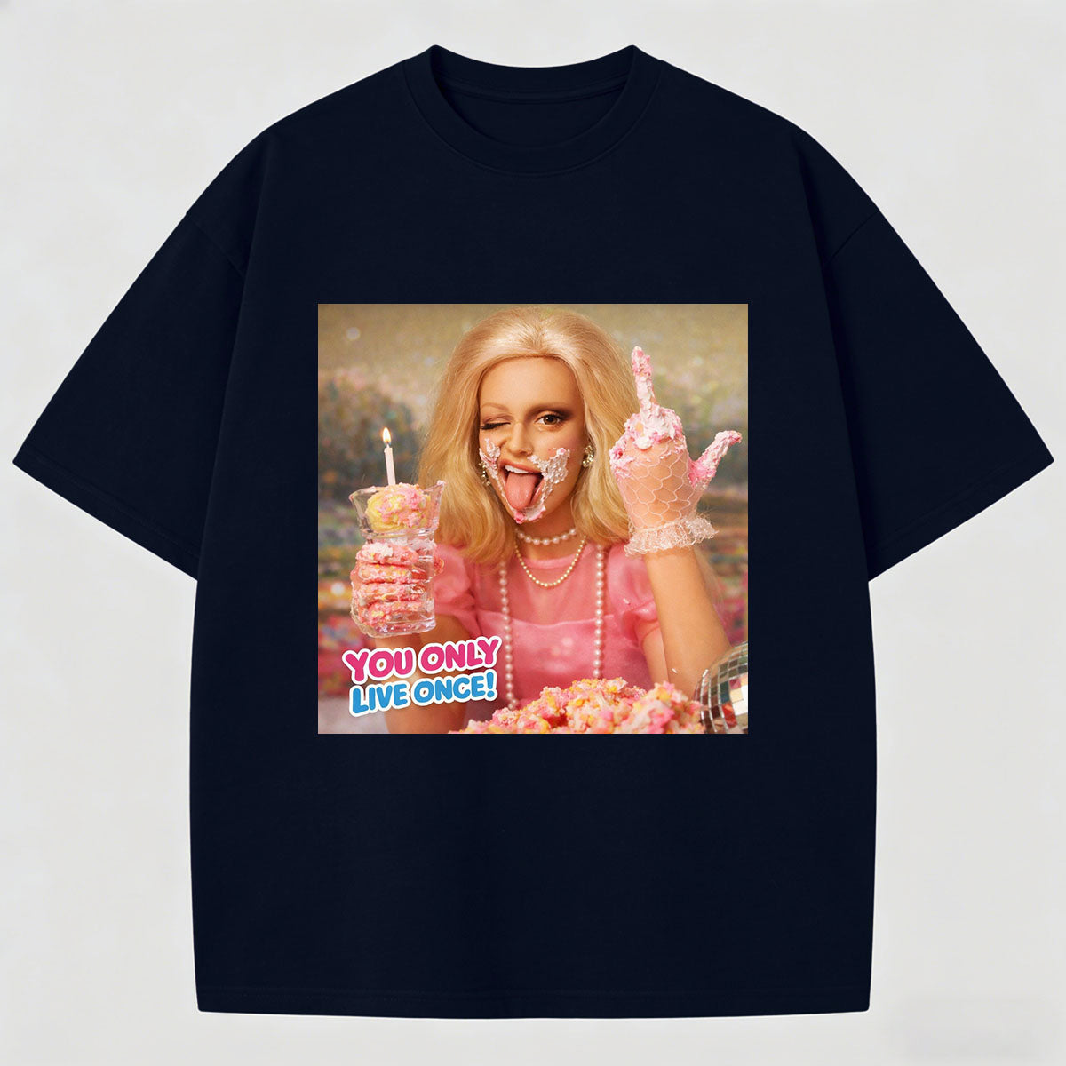 Meme You Only Live Once Cotton Printed T-Shirt