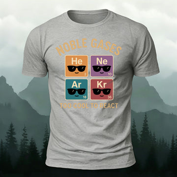 Soft Cotton Fun Chemical Element Print Casual T-Shirt