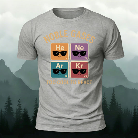 Soft Cotton Fun Chemical Element Print Casual T-Shirt
