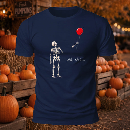 Premium Cotton Well Shxt Skull Printed T-Shirt