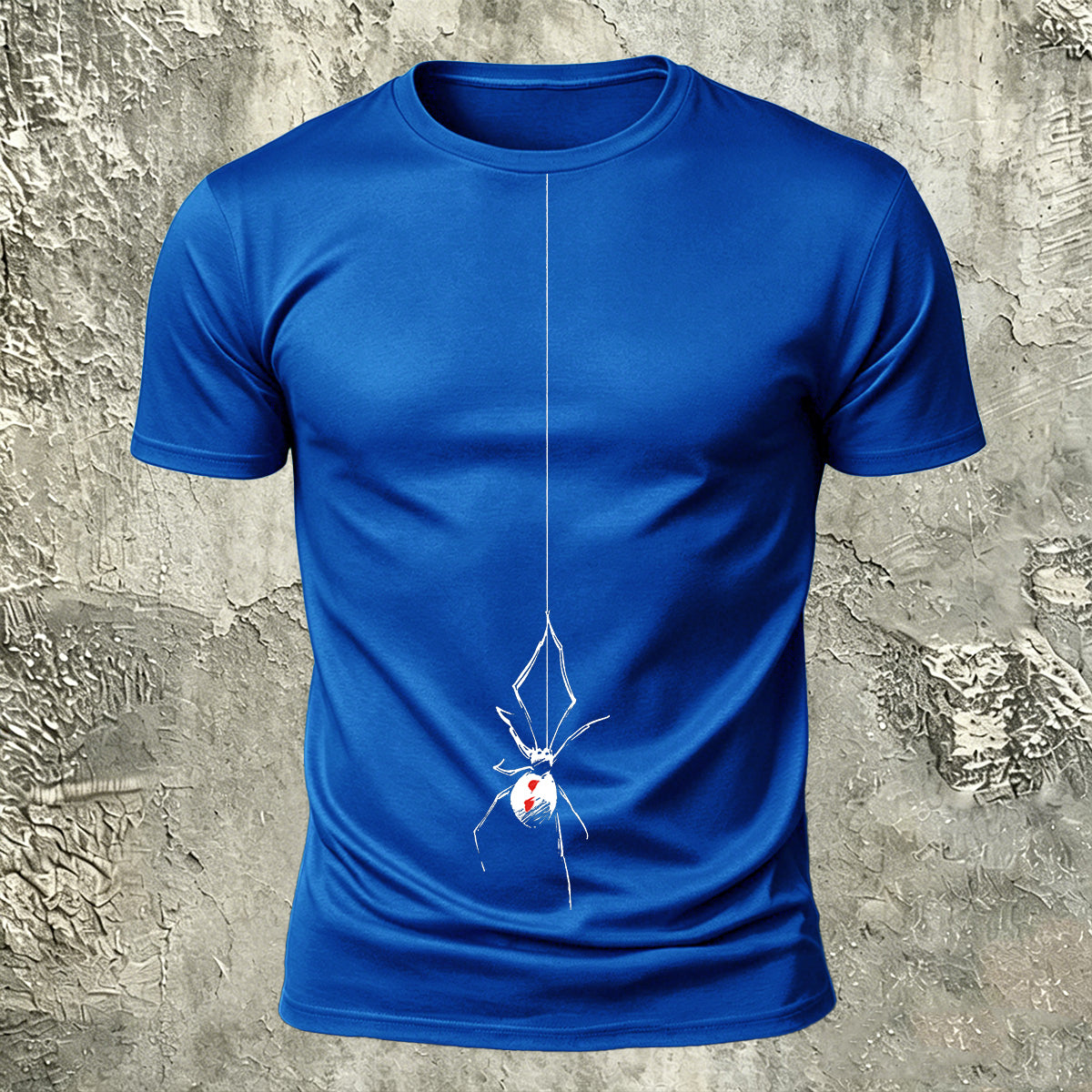 Spider Simple Print Casual 100% Cotton T-Shirt