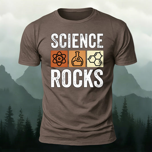 Soft Cotton Chemical Elements Artistic Print Casual T-Shirt