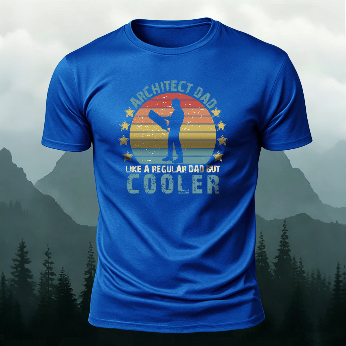 Cotton Workers Silhouette Casual Versatile T-Shirt