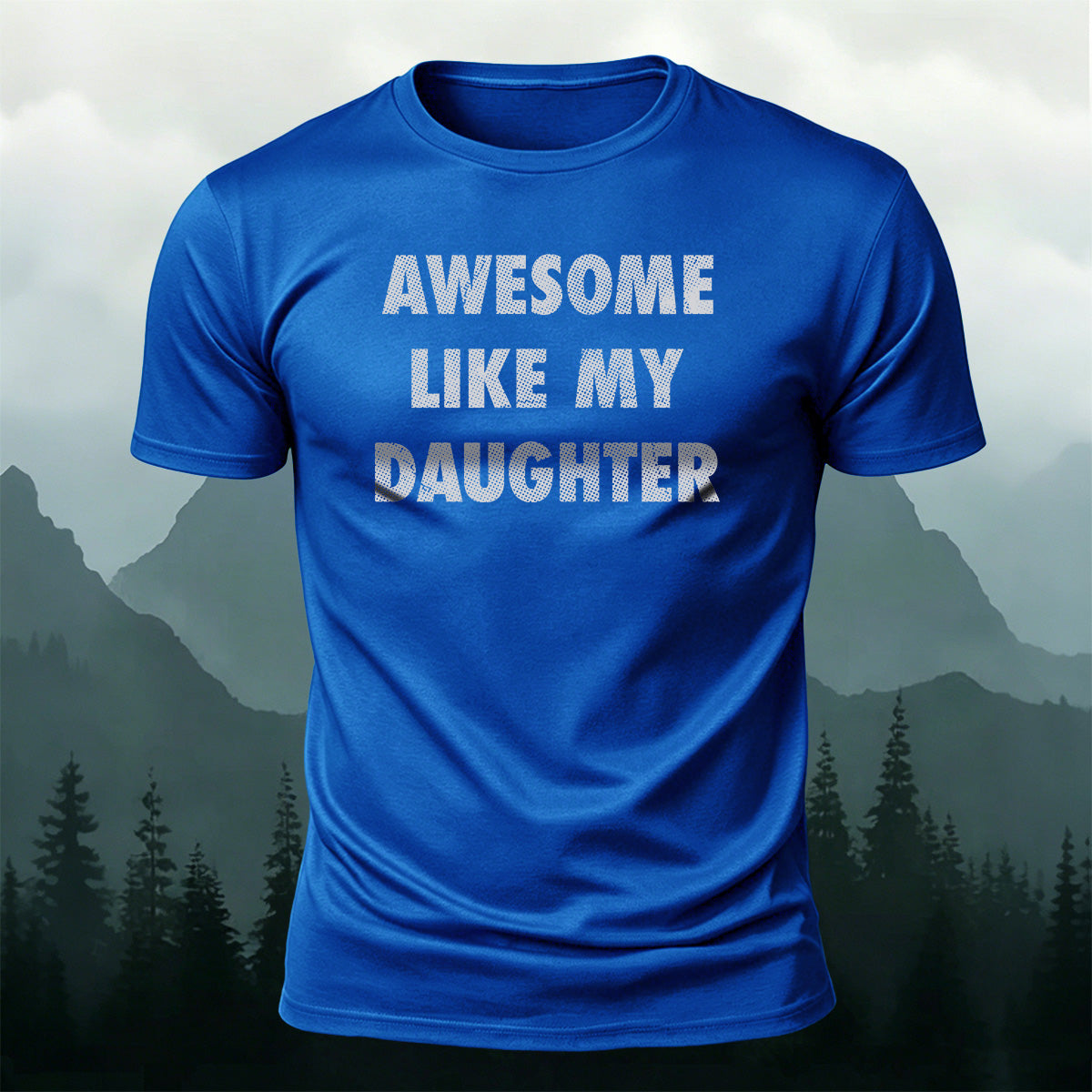 100% Cotton Father Love Text Graphic Casual T-Shirt