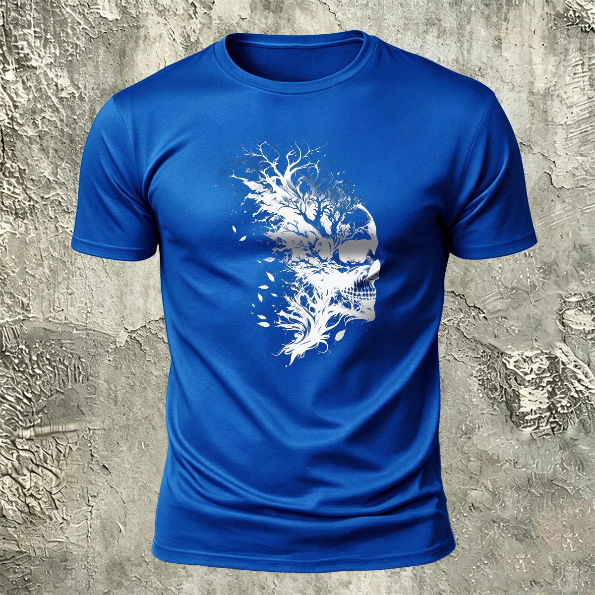 Skull Print Dark Trend 100% Cotton T-Shirt