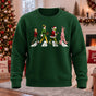 Christmas Abbey Road Printed Round Neck Sweatshirt