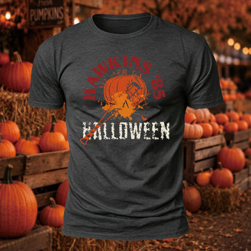 Hawkins 85 Halloween Printed Short Sleeve T-Shirt