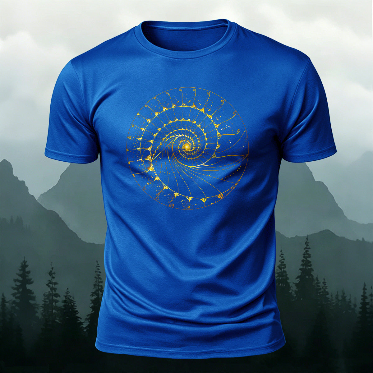 Combed Cotton Artistic Stripe Print Casual T-Shirt